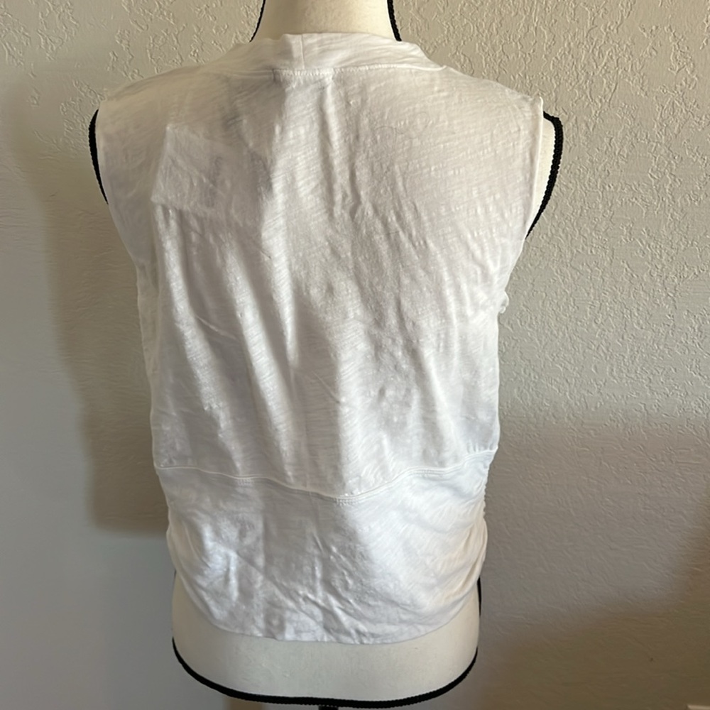 NWT LNA sleeveless white mid drift top! - Picture 3 of 5